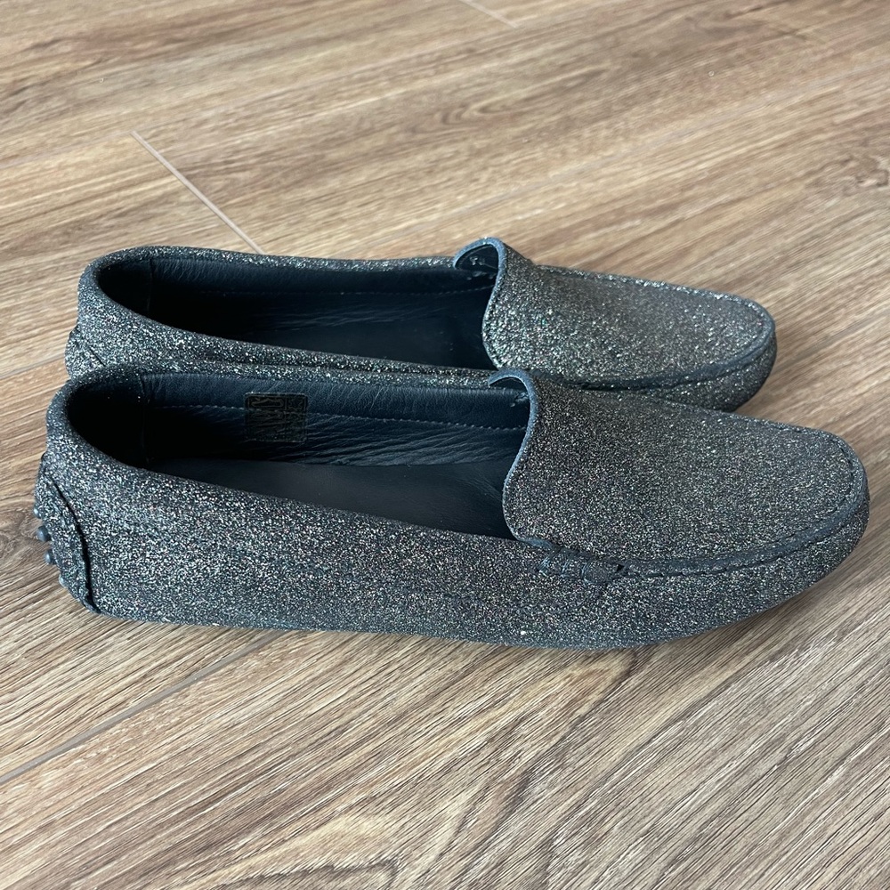 M. GEMI The Felize Loafers- Women’s Size 38.5, Silver Glitter